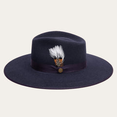 Midtown Wide Flat Brim Hat Navy | Stetson