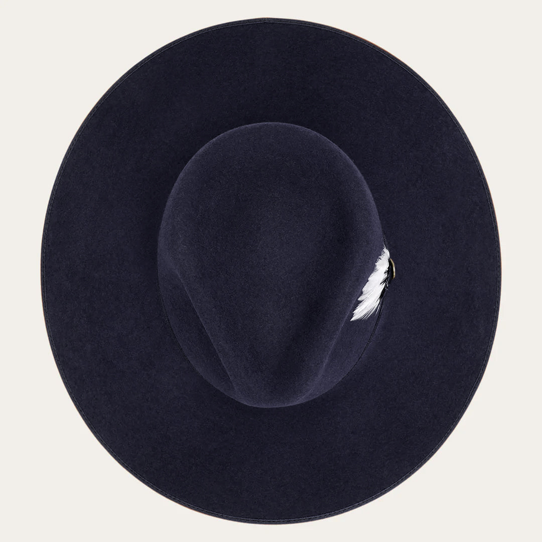 Midtown Wide Flat Brim Hat Navy | Stetson
