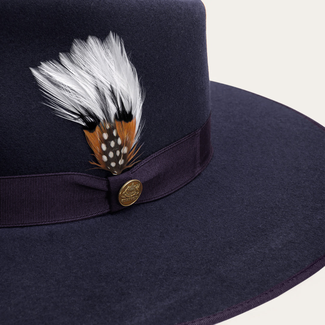 Midtown Wide Flat Brim Hat Navy | Stetson