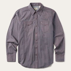 Chevron Grid Shirt Brown | Stetson