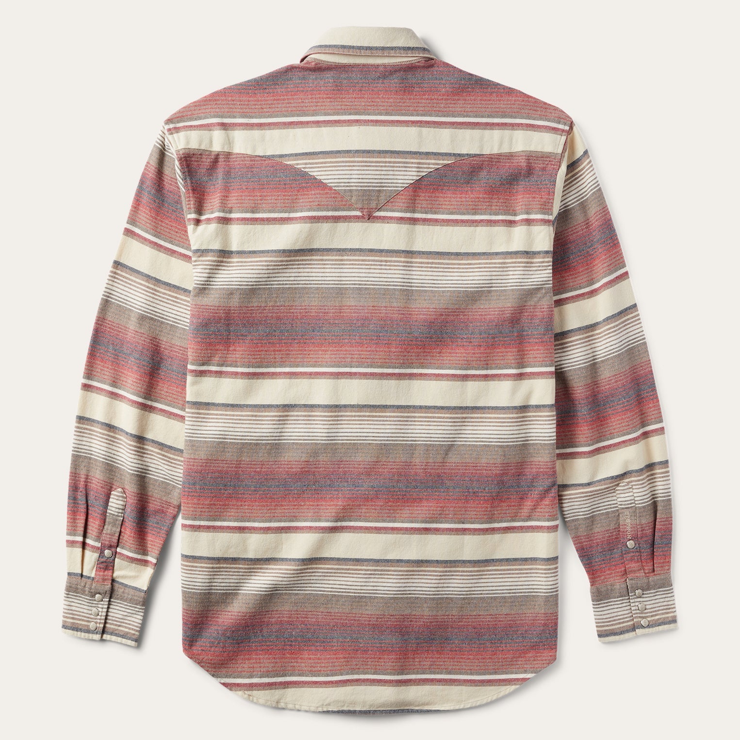 Brushed Twill Striped Shirt Red | Stetson