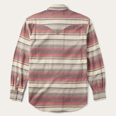 Brushed Twill Striped Shirt Red | Stetson