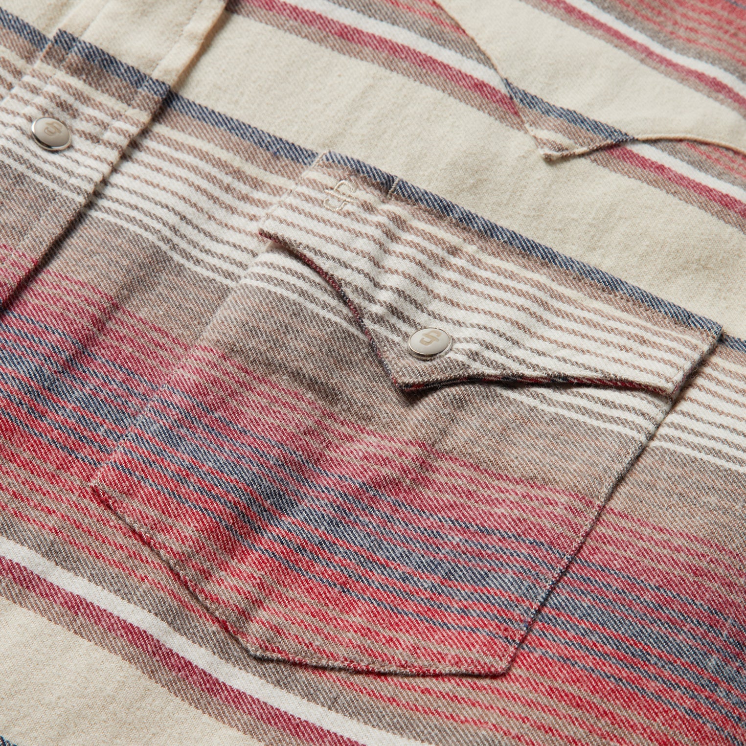 Brushed Twill Striped Shirt Red | Stetson