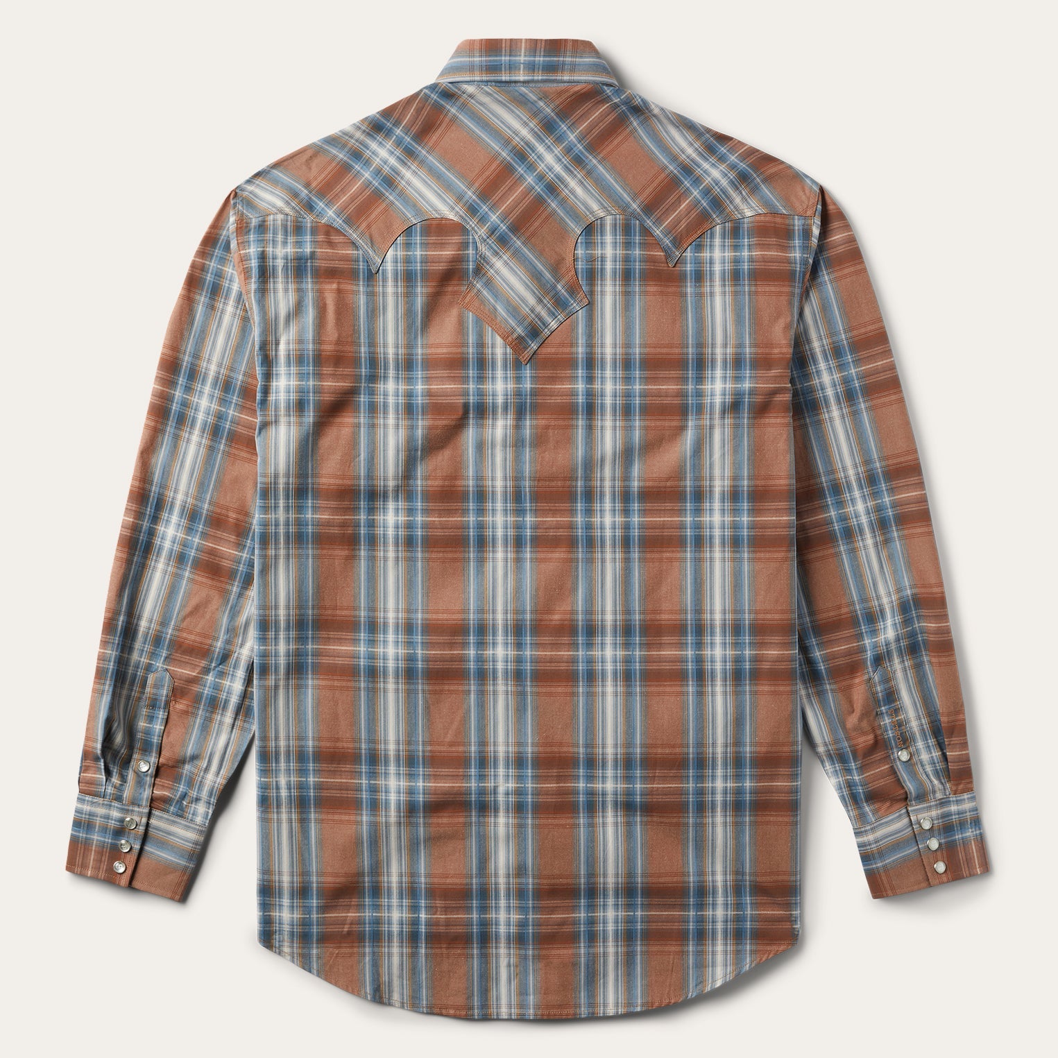 Rustic Plaid Western Shirt Brown | Stetson