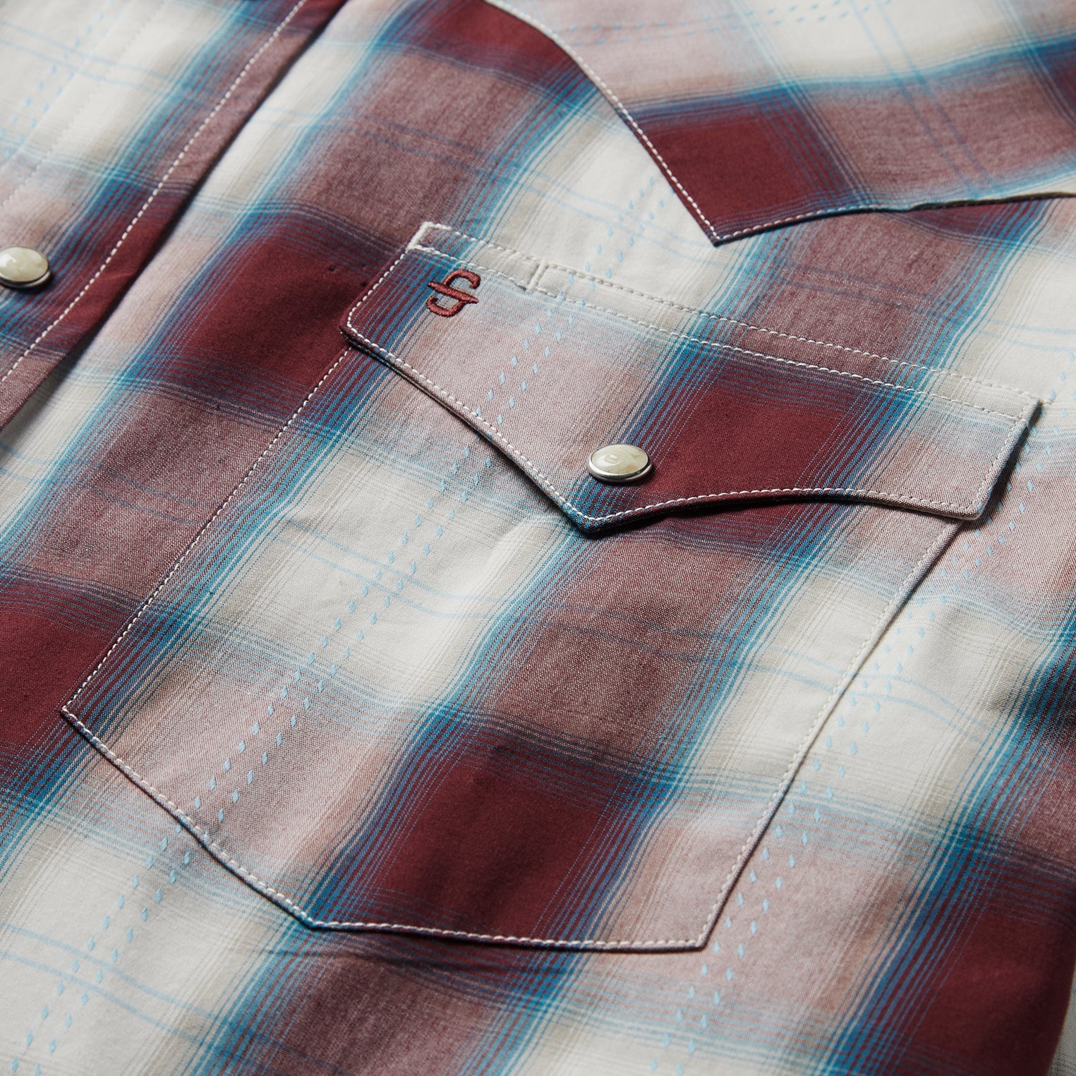 Wine Plaid Shirt Wine | Stetson