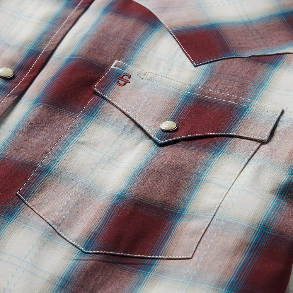 Wine Plaid Shirt Wine | Stetson