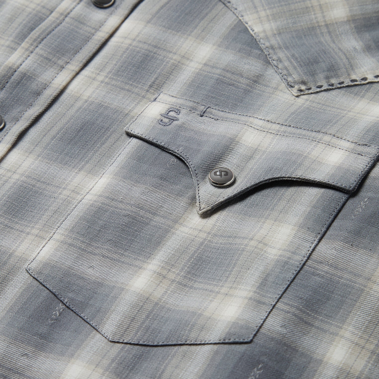 Dobby Twill Plaid Shirt Brown | Stetson