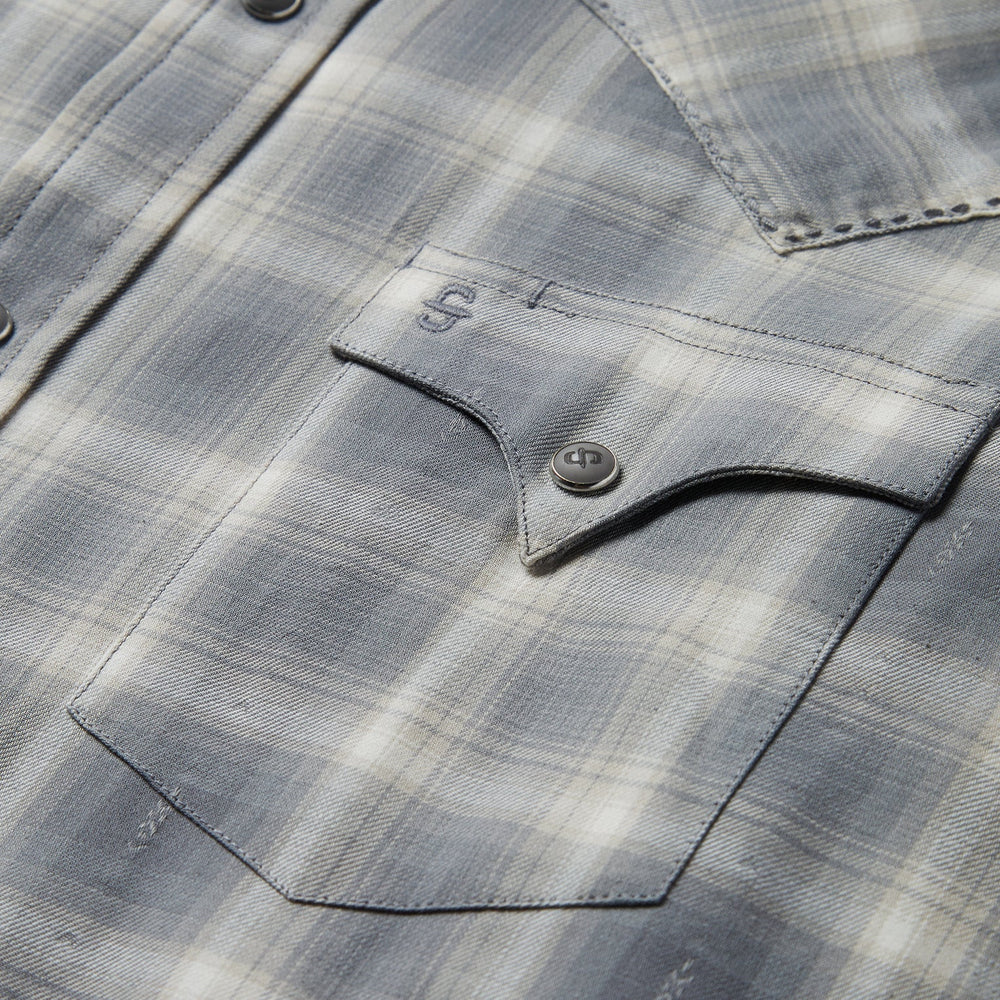 Dobby Twill Plaid Shirt Brown | Stetson