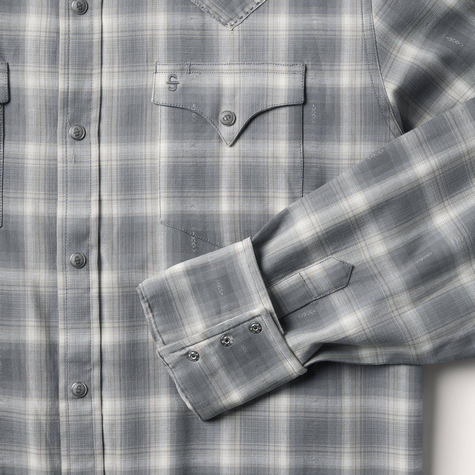 Dobby Twill Plaid Shirt Brown | Stetson