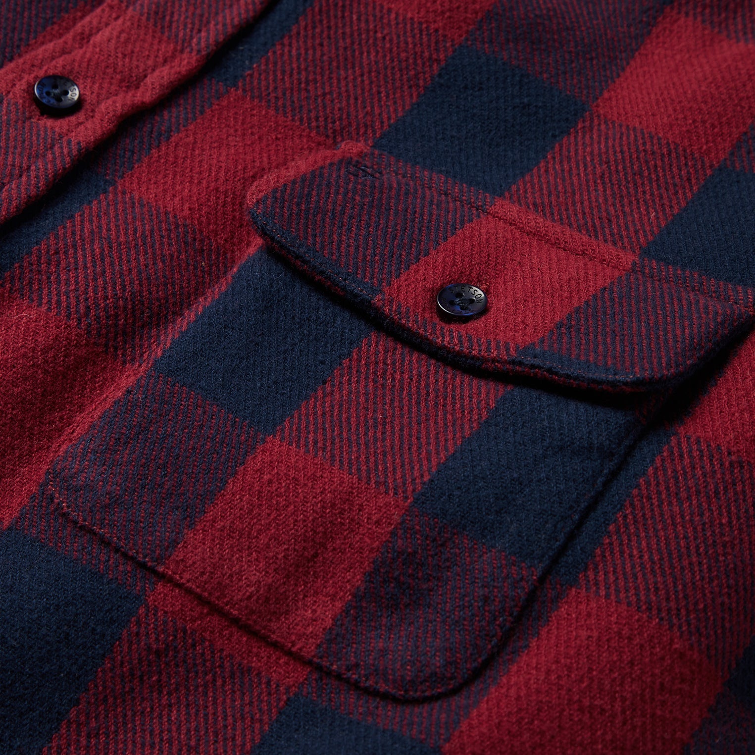 Buffalo Check Twill Shirt Red | Stetson