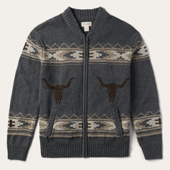 Longhorn Cardigan Grey | Stetson