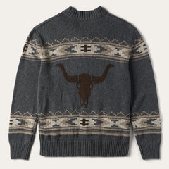 Longhorn Cardigan Grey | Stetson