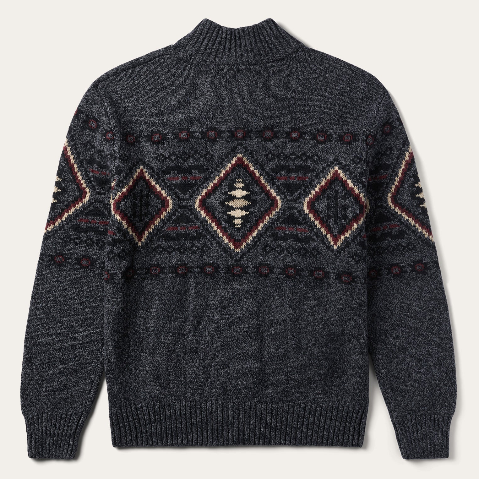 Horizontal Aztec Cardigan Grey | Stetson
