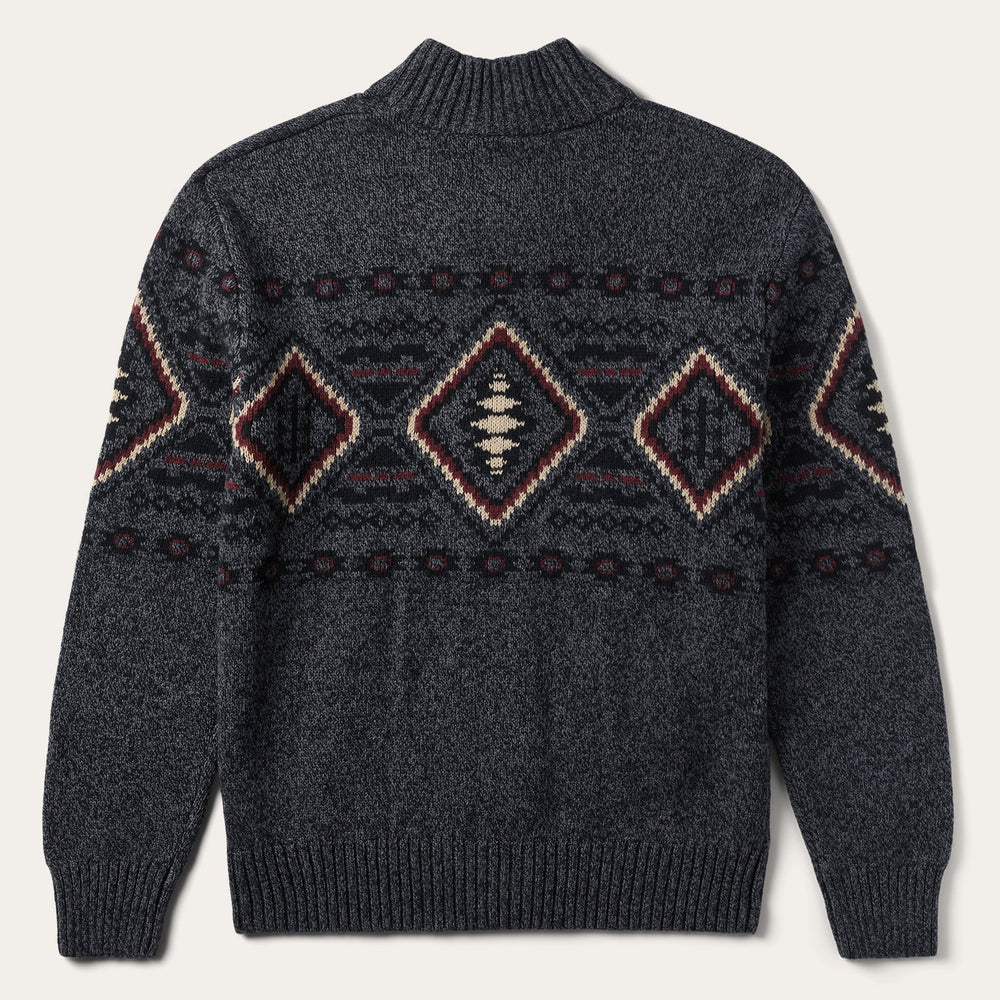 Horizontal Aztec Cardigan Grey | Stetson