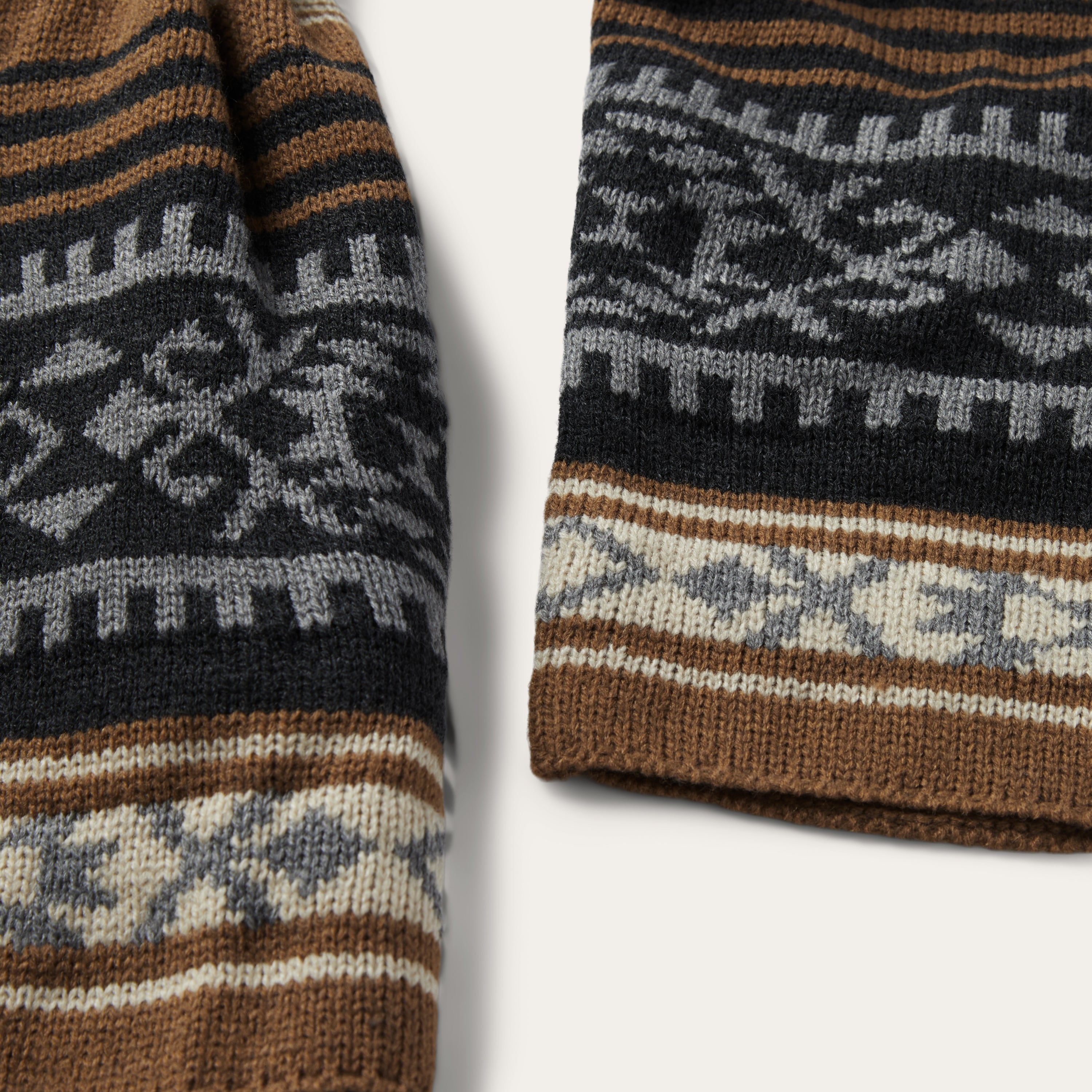 Brown Serape Belted Cardigan Brown | Stetson