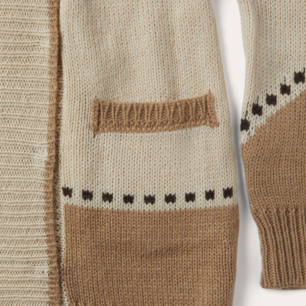 Horseshoe & Star Belted Cardigan White | Stetson