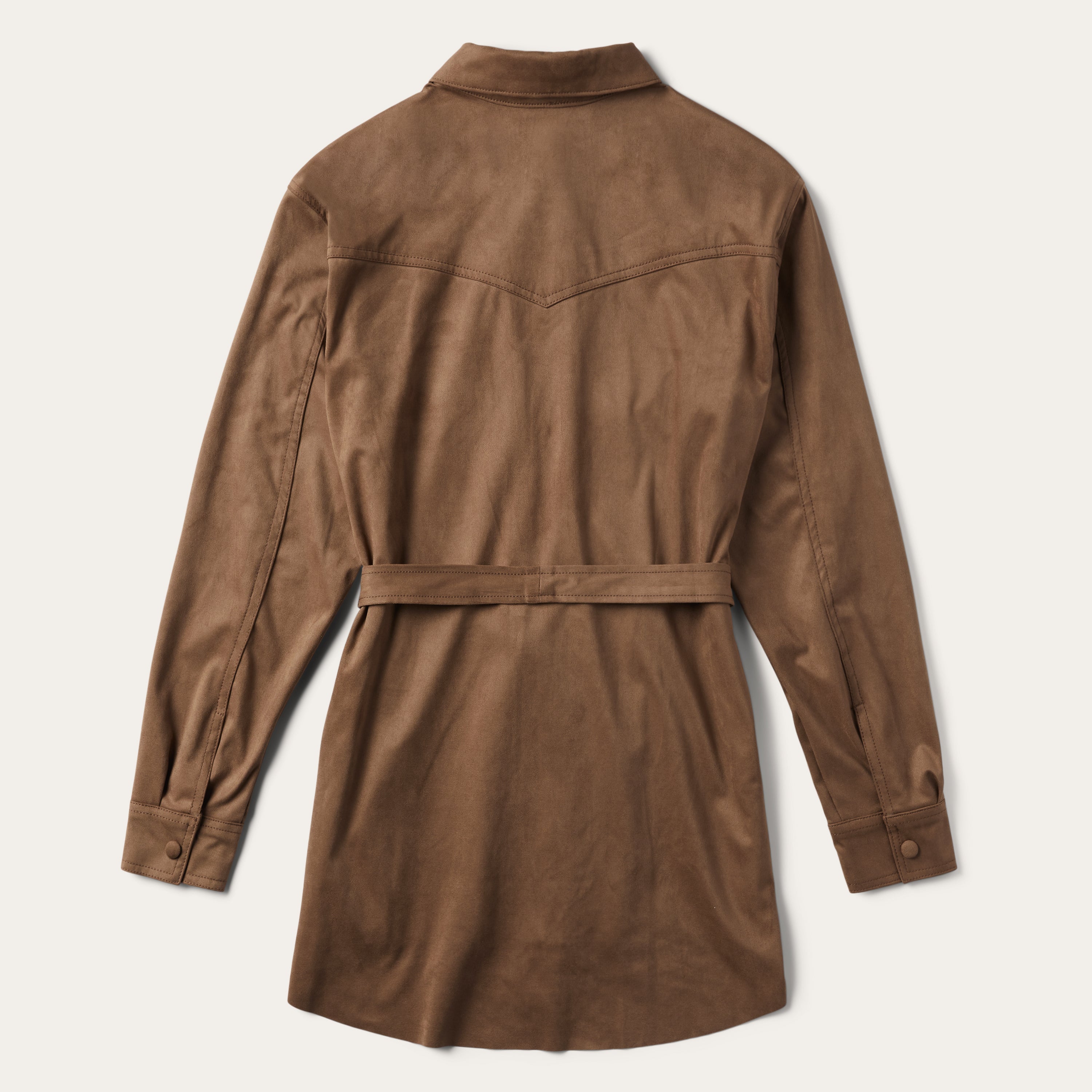 Khaki Suede Western Shirt Tan | Stetson