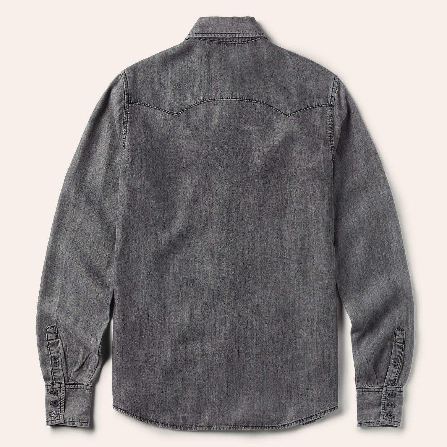 Boyfriend Fit Denim Shirt Washed Black | Stetson
