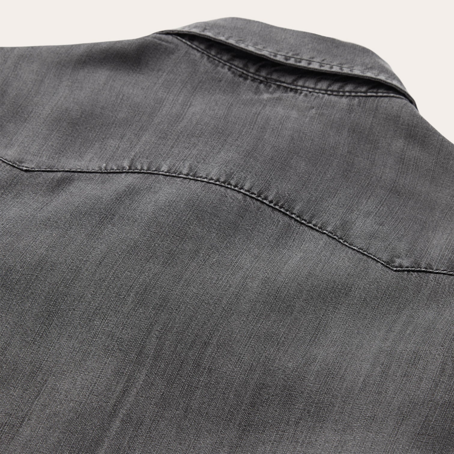Boyfriend Fit Denim Shirt Washed Black | Stetson
