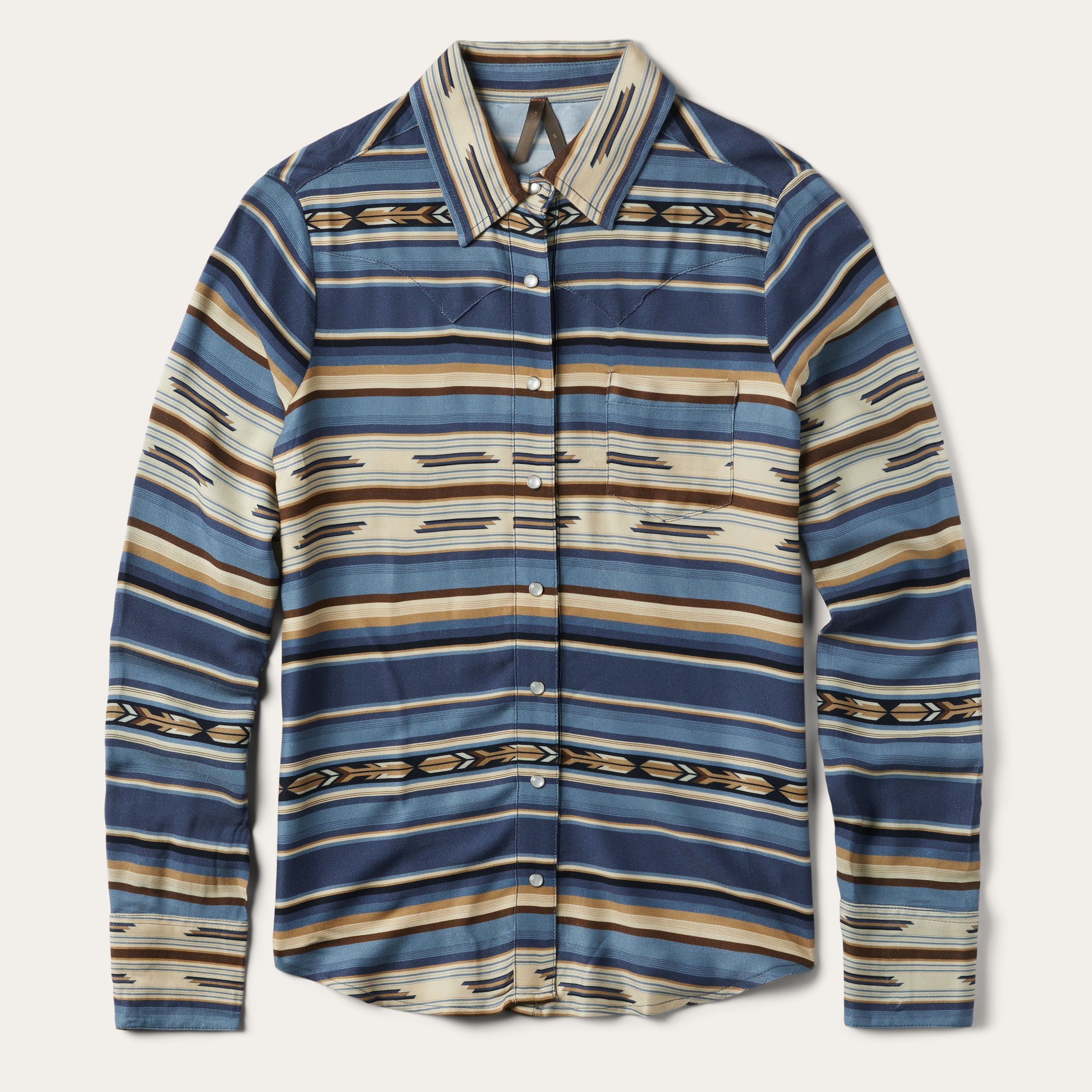 Indigo Serape Print Shirt Blue | Stetson