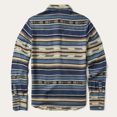 Indigo Serape Print Shirt Blue | Stetson