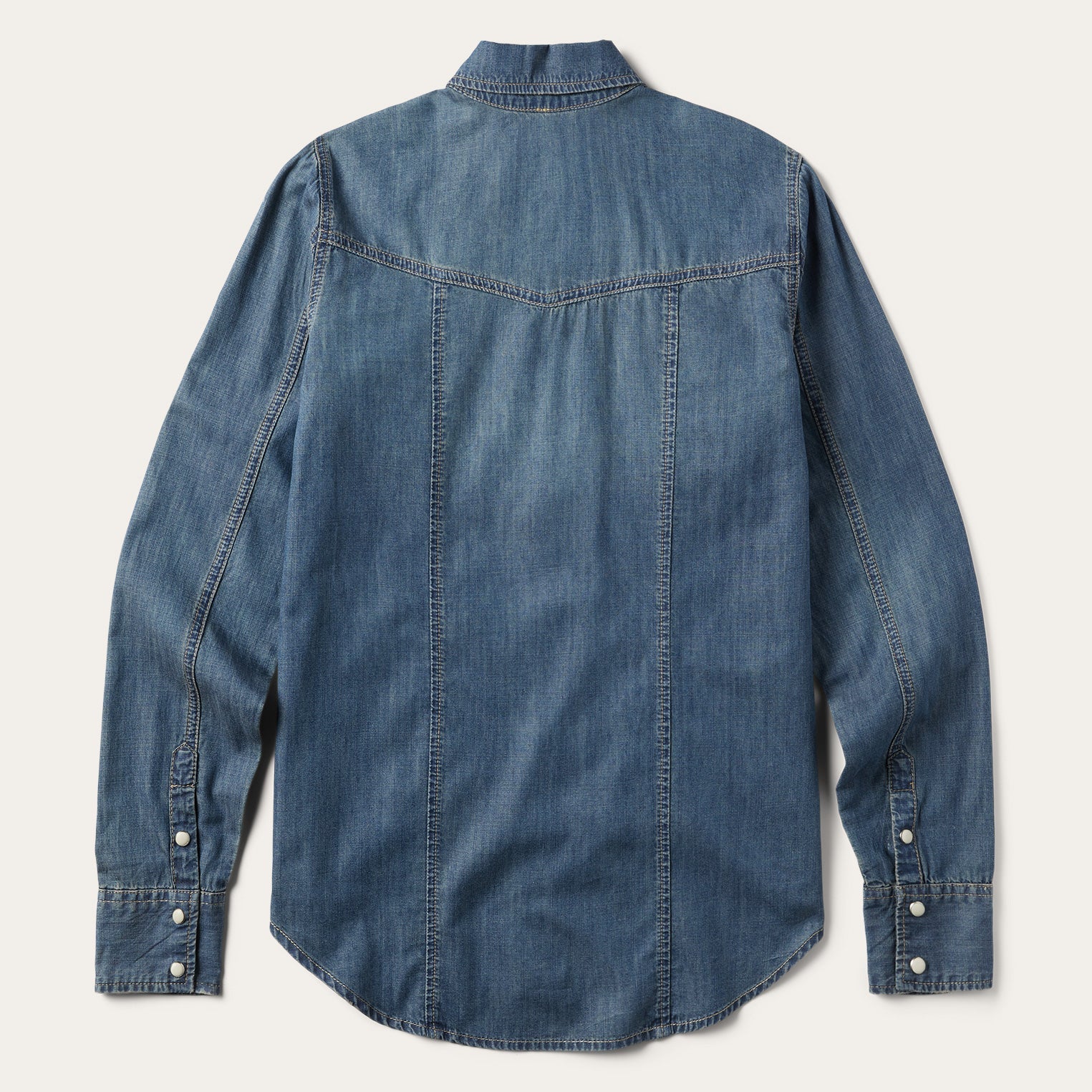 Boyfriend Fit Denim Shirt Blue | Stetson