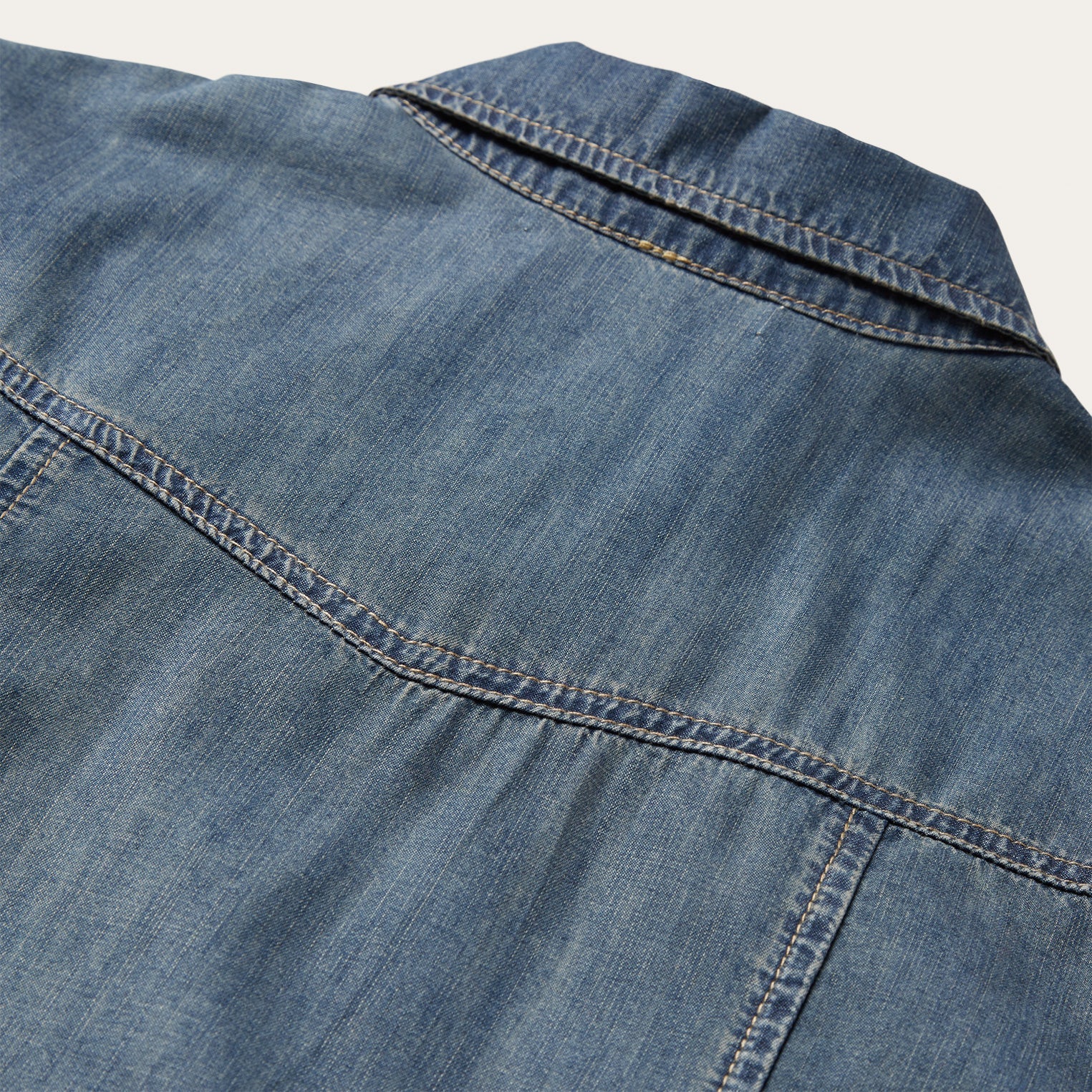 Boyfriend Fit Denim Shirt Blue | Stetson