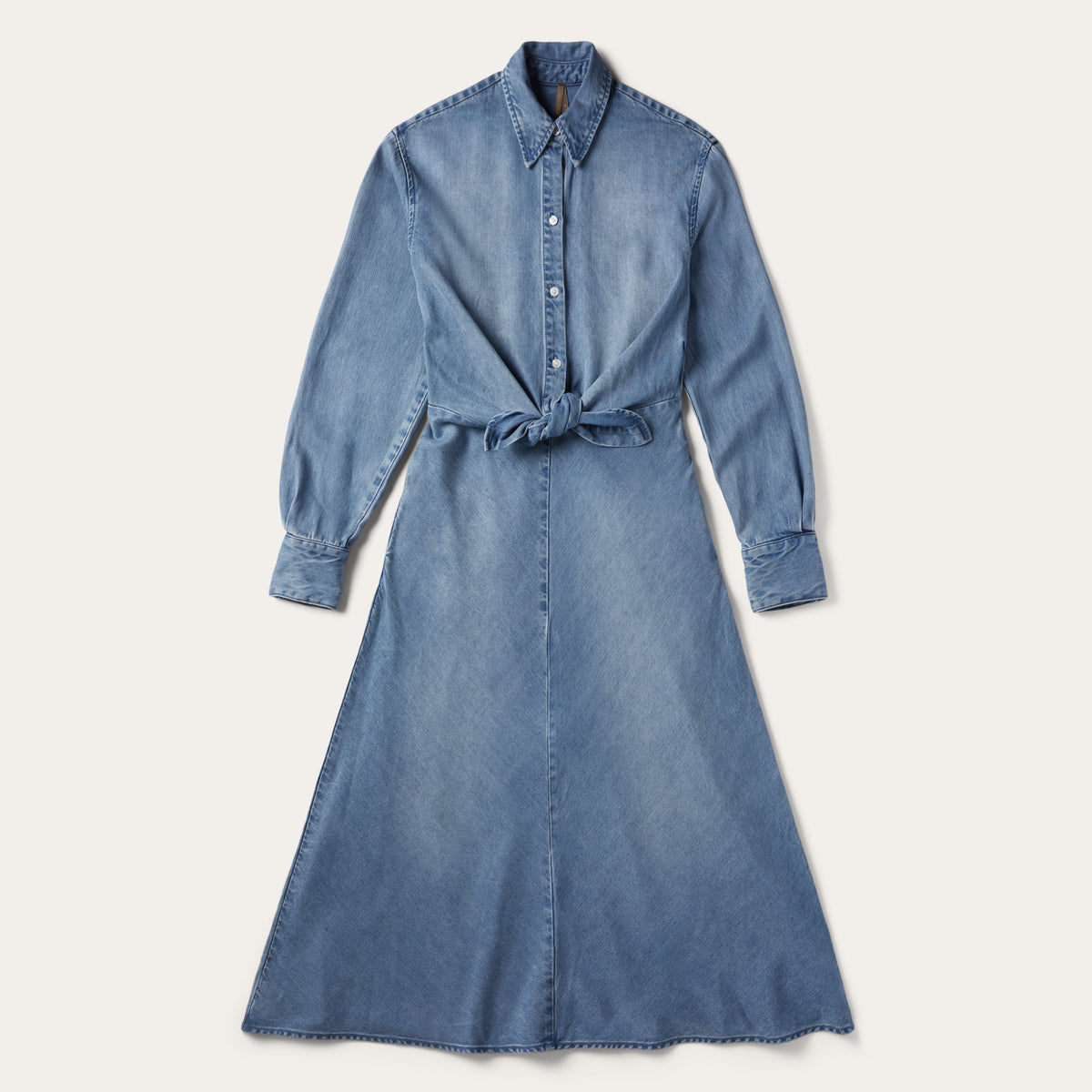 Denim Tie-Front Dress Blue | Stetson