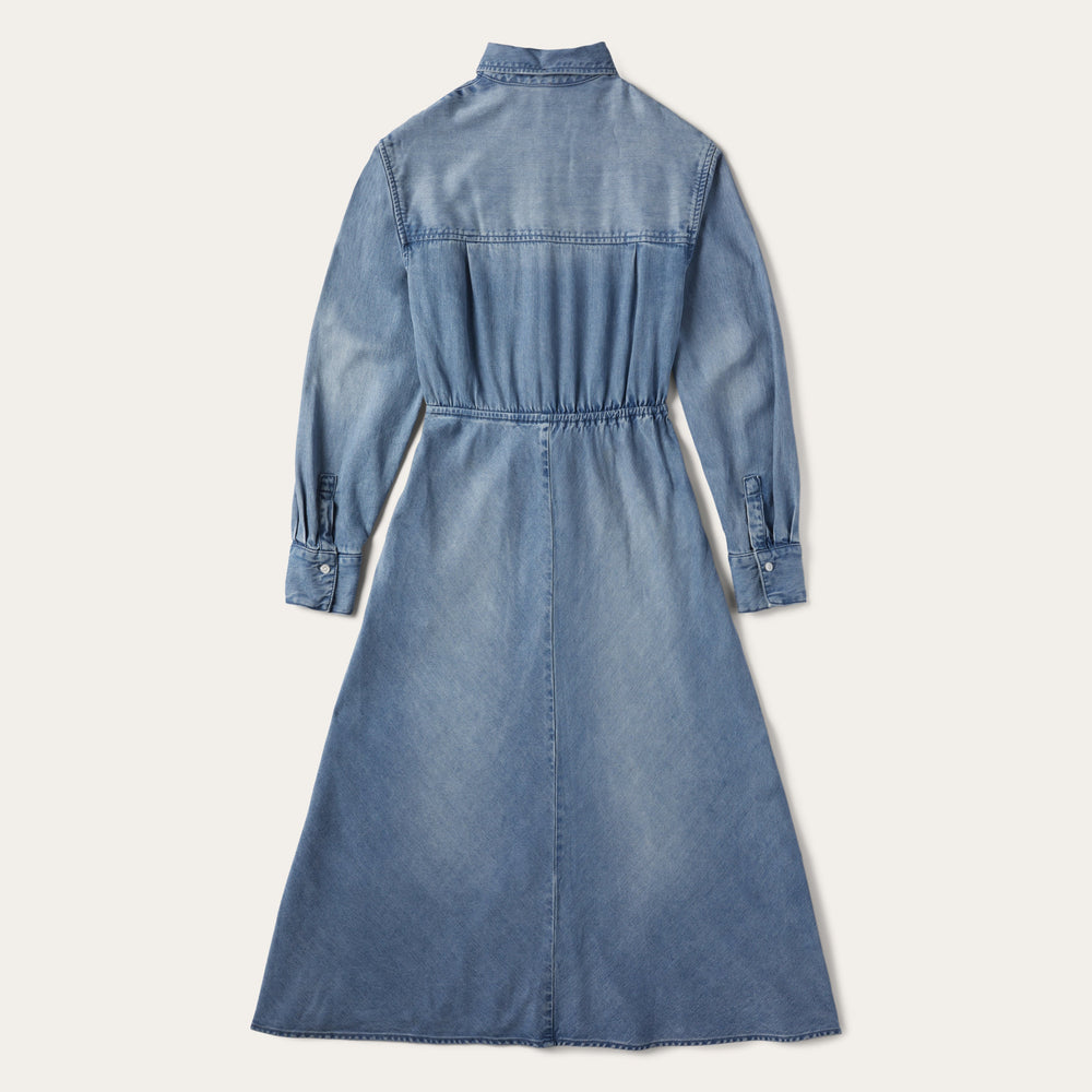 Denim Tie-Front Dress Blue | Stetson