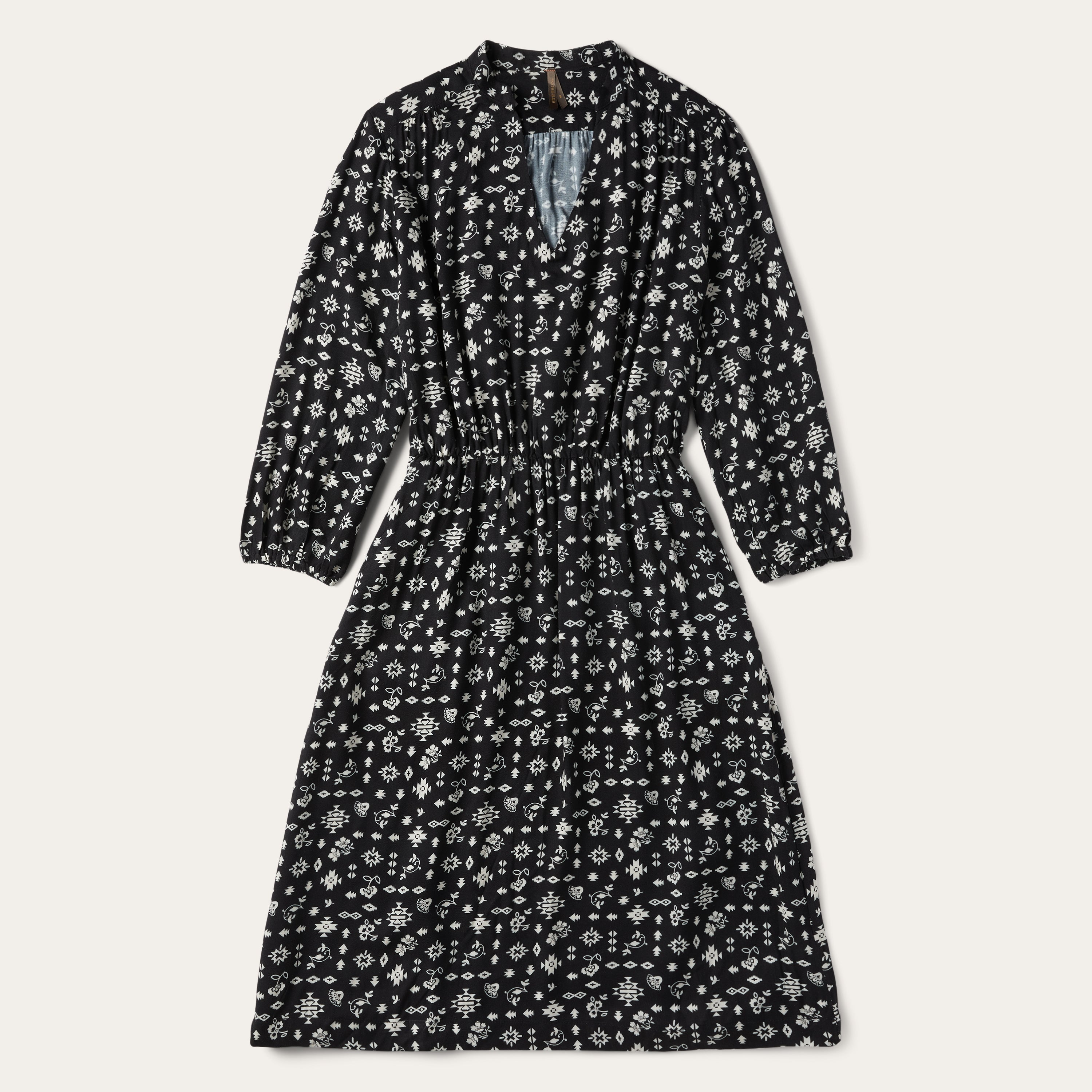 Southwestern Ditzy Print Dress Black | Stetson