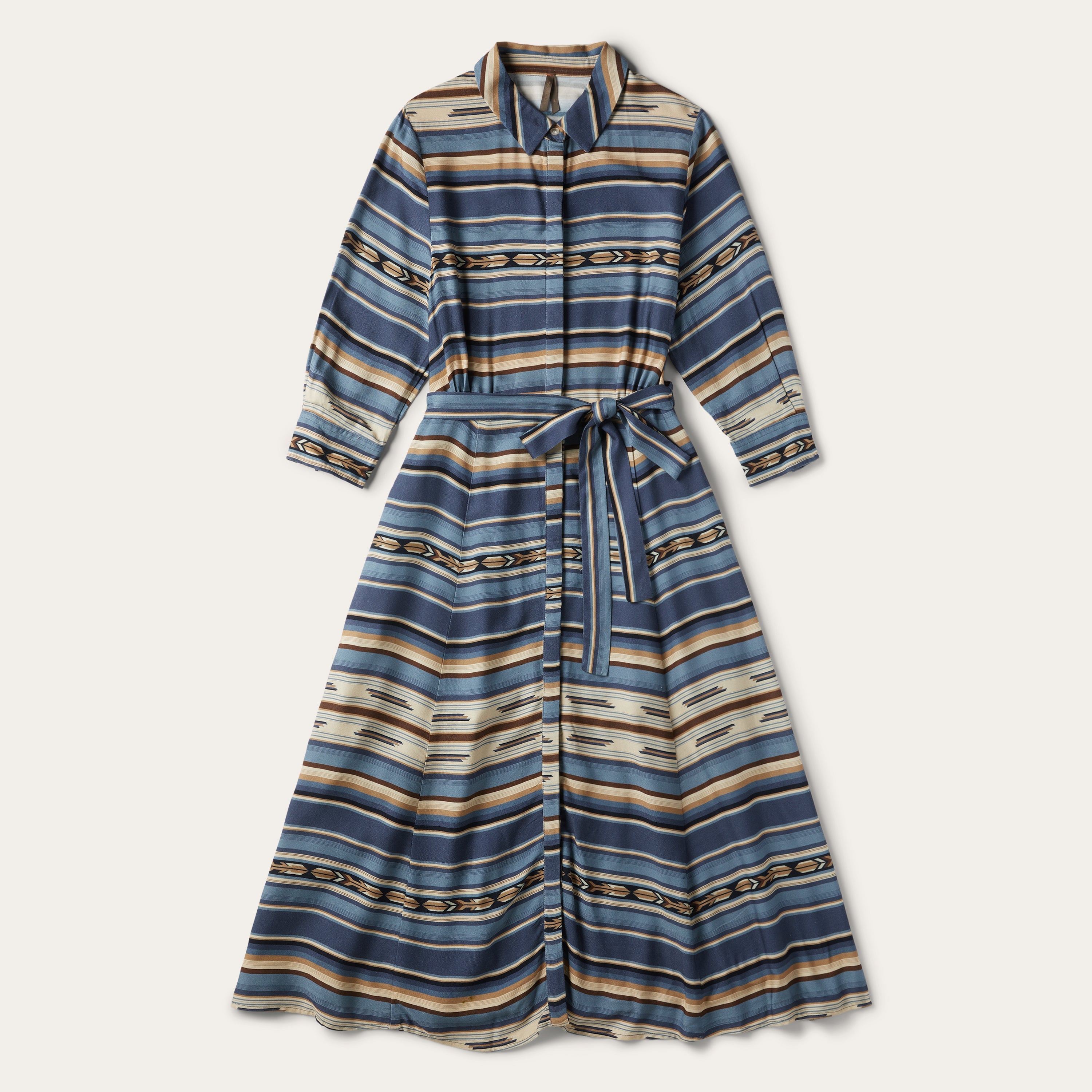 Indigo Serape Print Dress Blue | Stetson