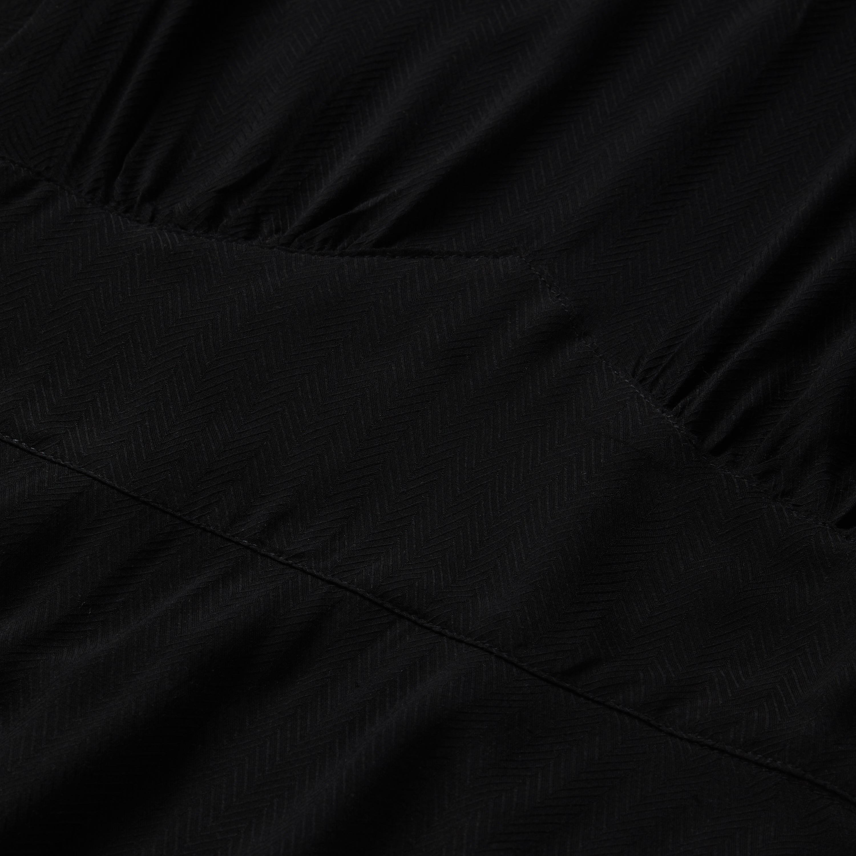 Black Herringbone Twill Midi Dress Black | Stetson