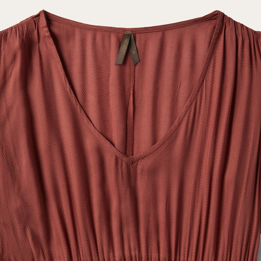 Cinnamon Herringbone Dress Brown | Stetson