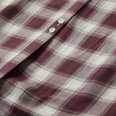 Gaucho Plaid Prairie Shirt Dress Wine | Stetson