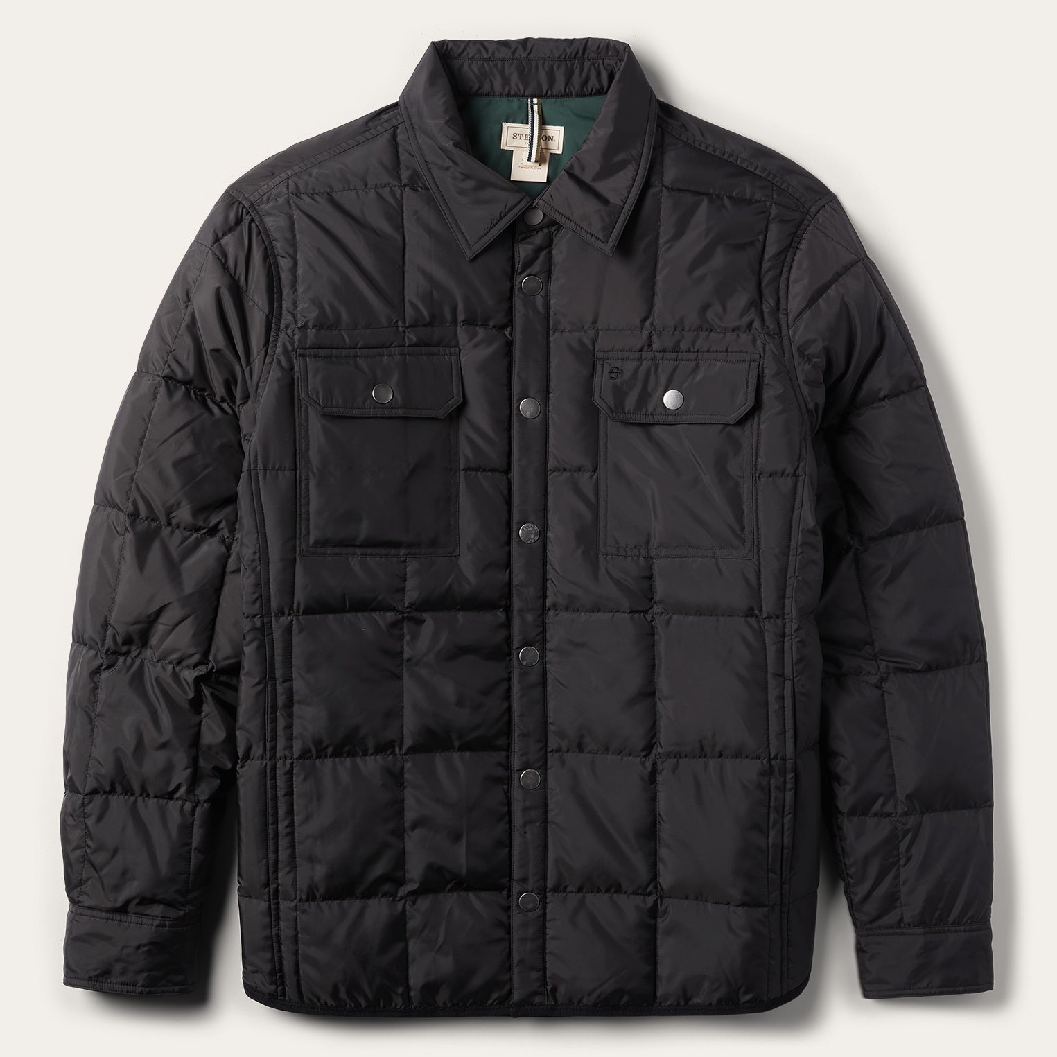 Crushable Black Parachute Jacket Black | Stetson