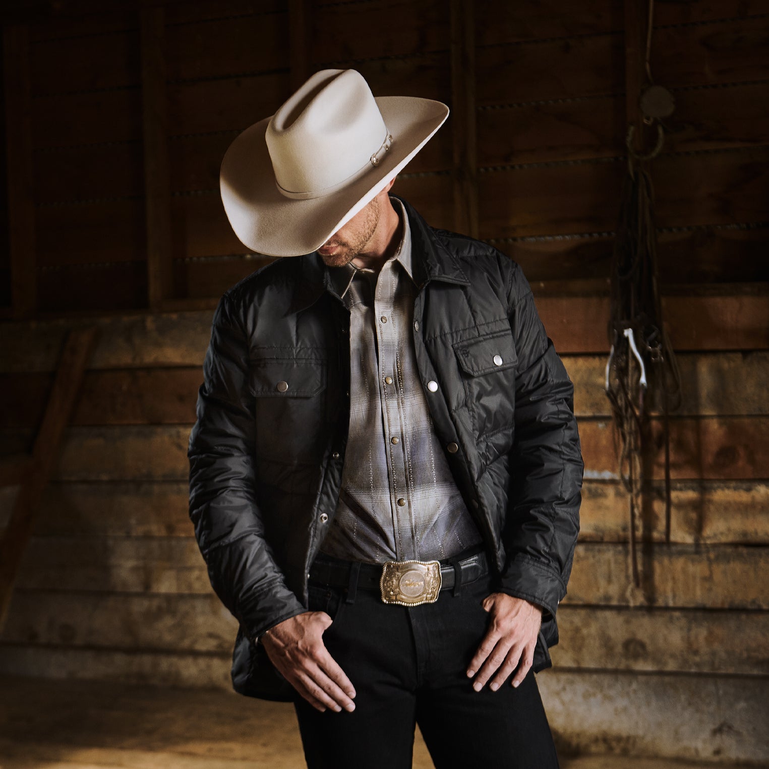 Crushable Black Parachute Jacket Black | Stetson