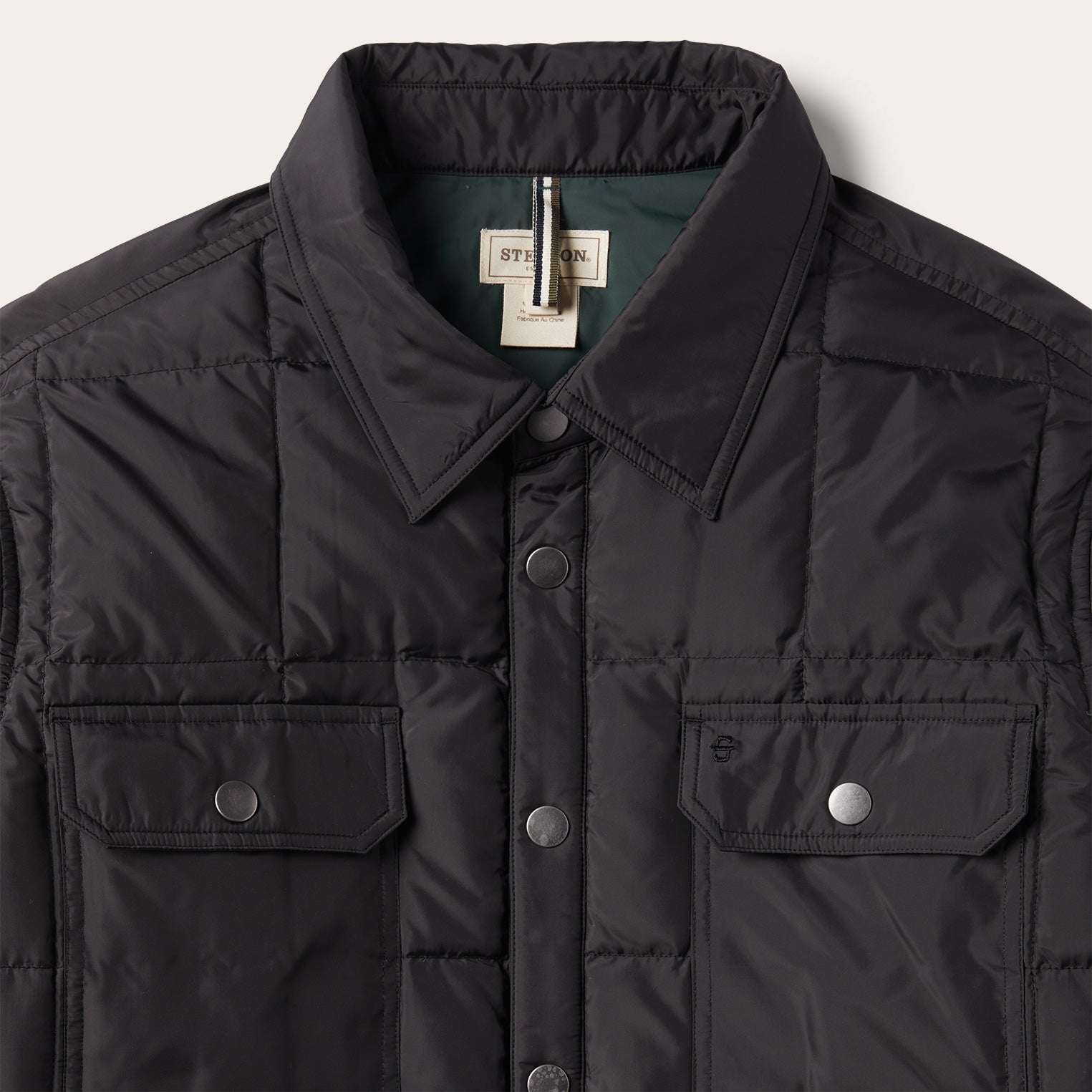 Crushable Black Parachute Jacket Black | Stetson