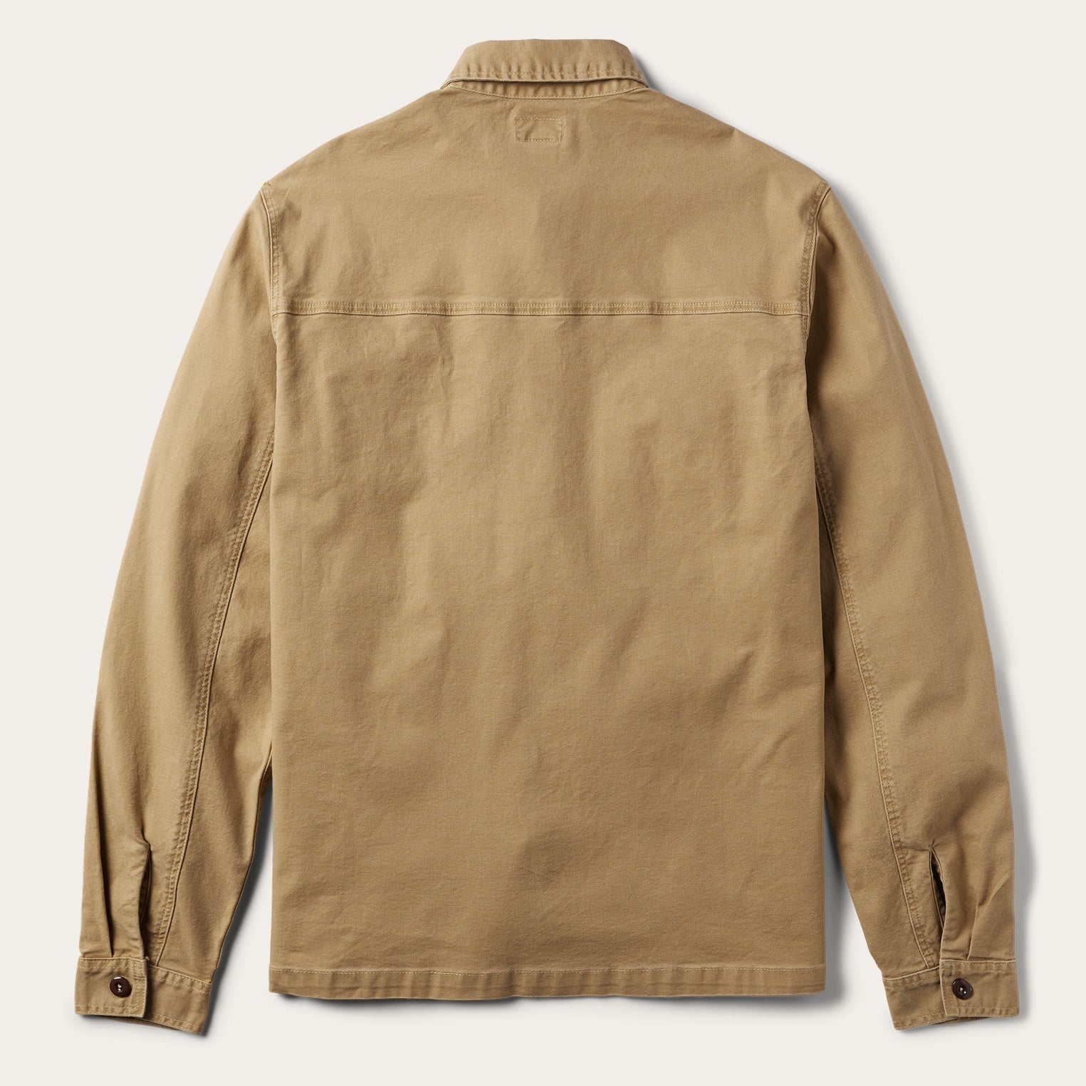 Camel Stretch Canvas Shirt Jacket Brown | Stetson
