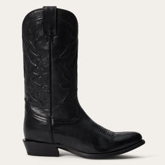 Ames Corded & Burnished Leather Boot Black | Stetson