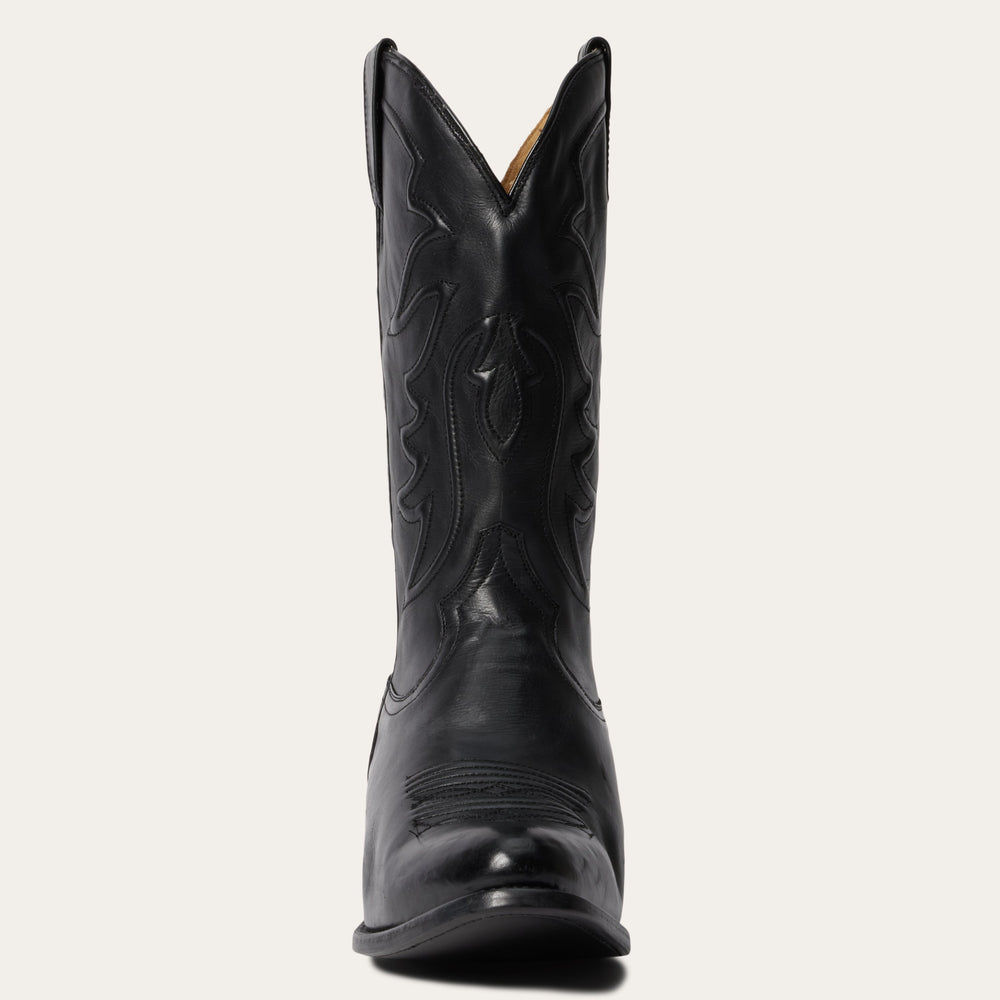 Ames Corded & Burnished Leather Boot Black | Stetson