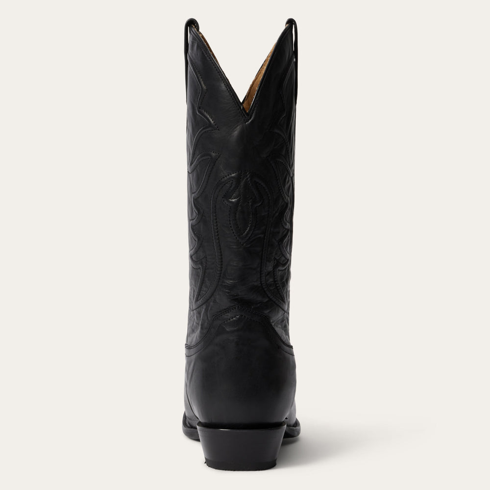 Ames Corded & Burnished Leather Boot Black | Stetson