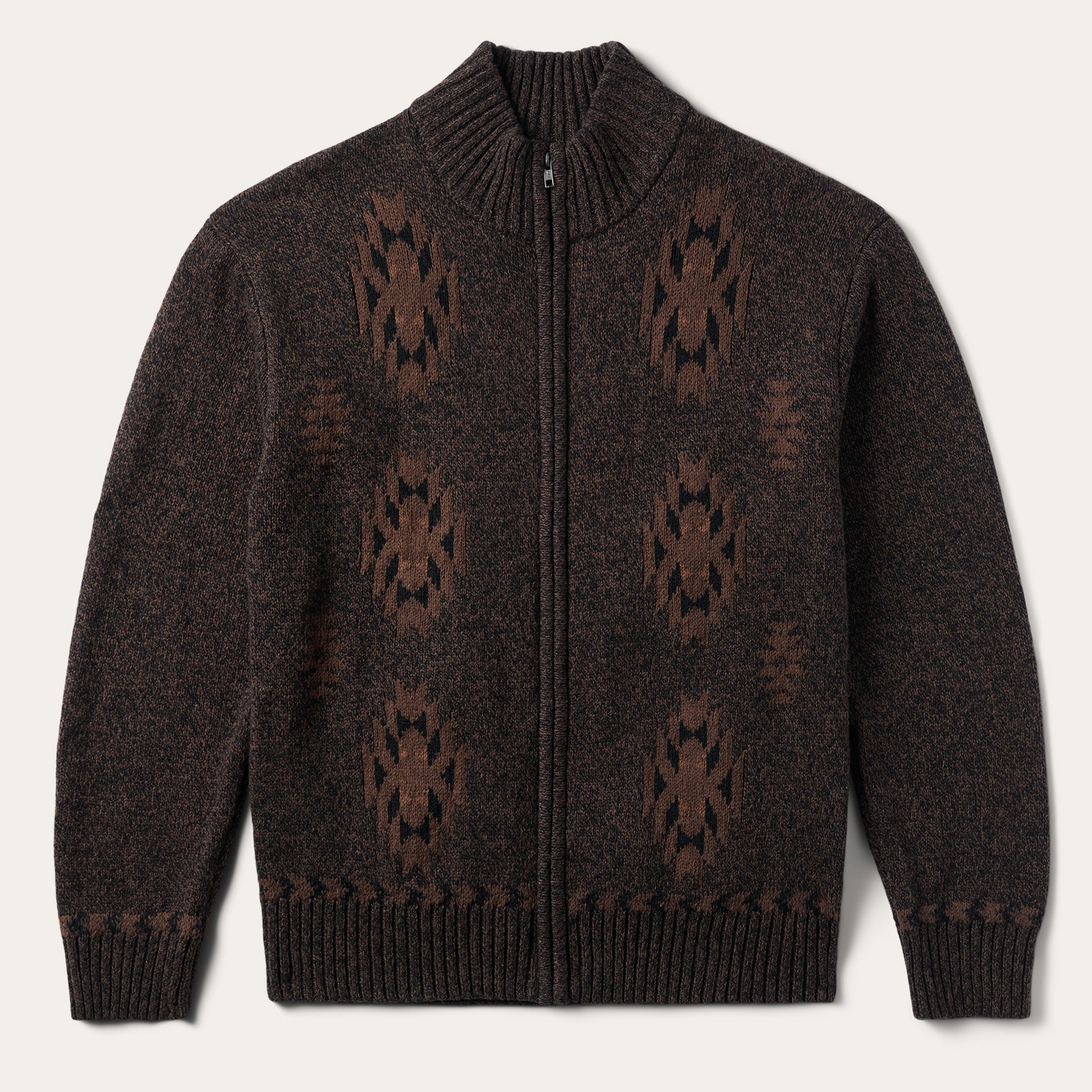 Vertical Aztec Cardigan Brown | Stetson