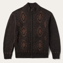 Vertical Aztec Cardigan Brown | Stetson