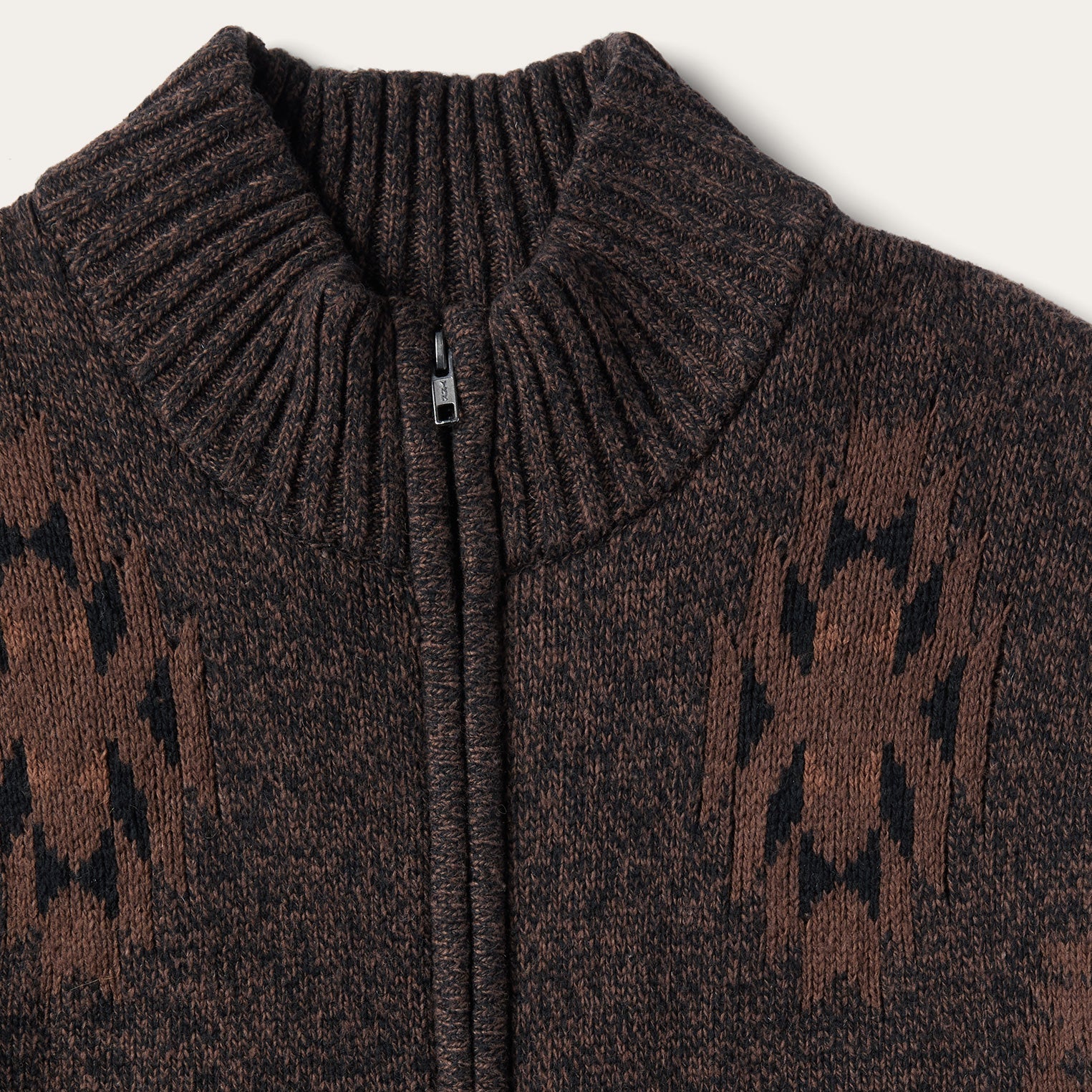 Vertical Aztec Cardigan Brown | Stetson