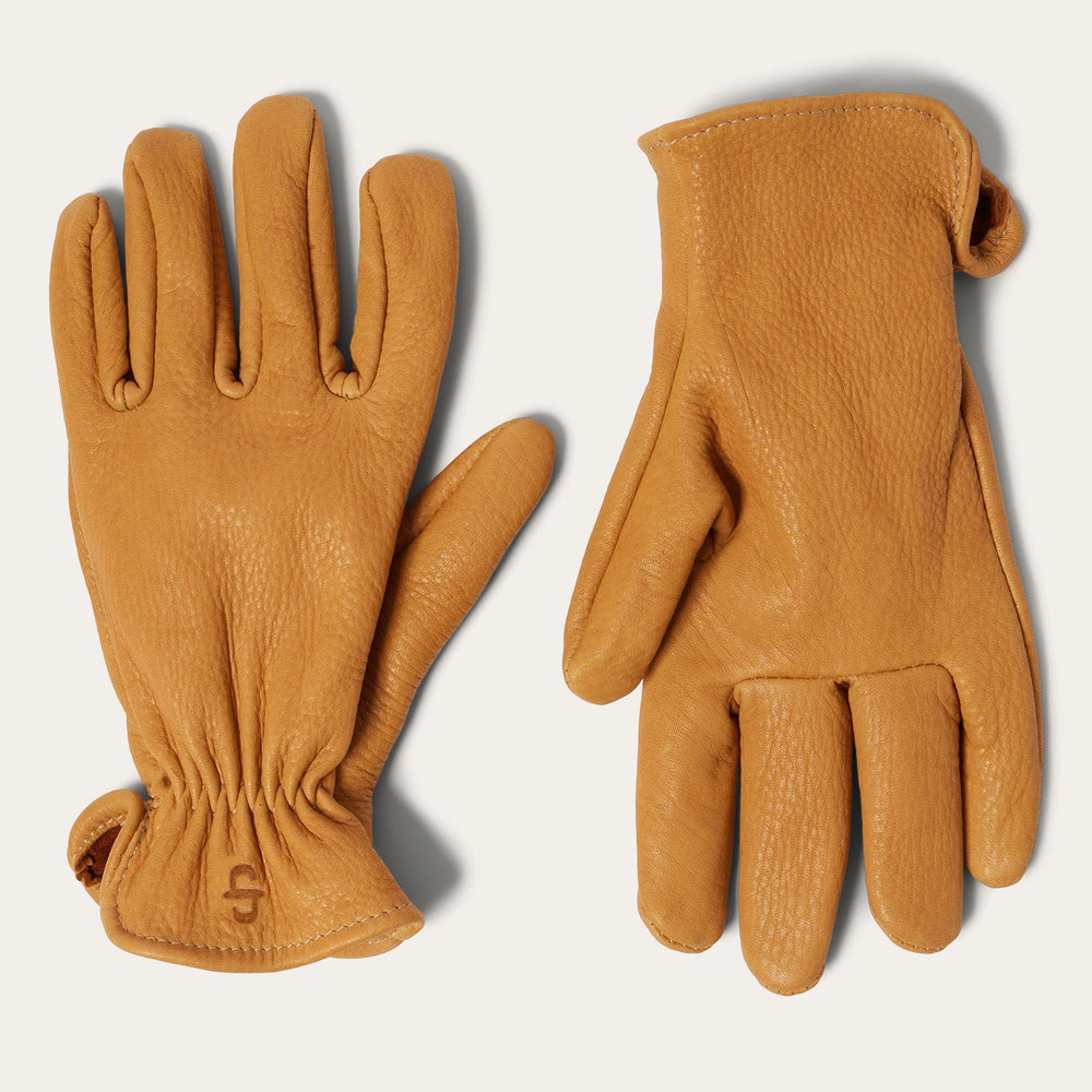 Deerskin Roper Glove - Unlined Saddle Tan | Stetson
