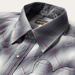 Smoke Ombre Western Shirt Grey | Stetson