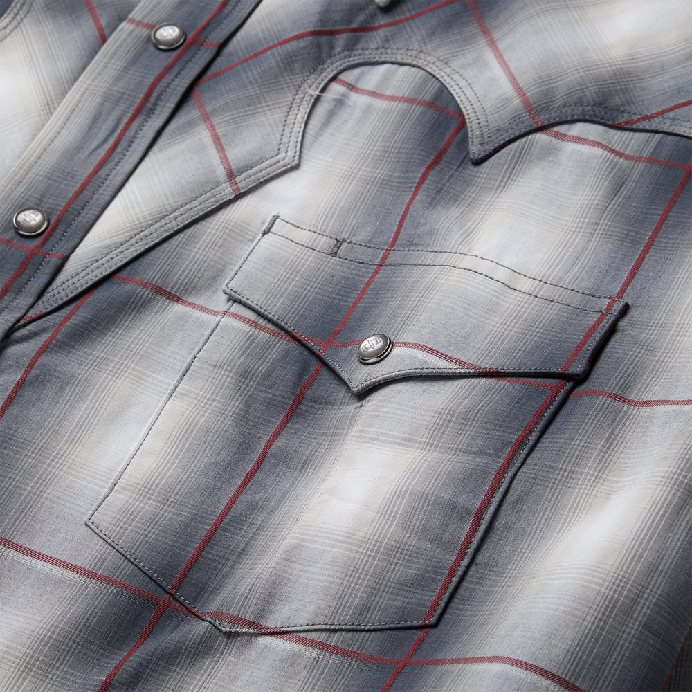 Smoke Ombre Western Shirt Grey | Stetson