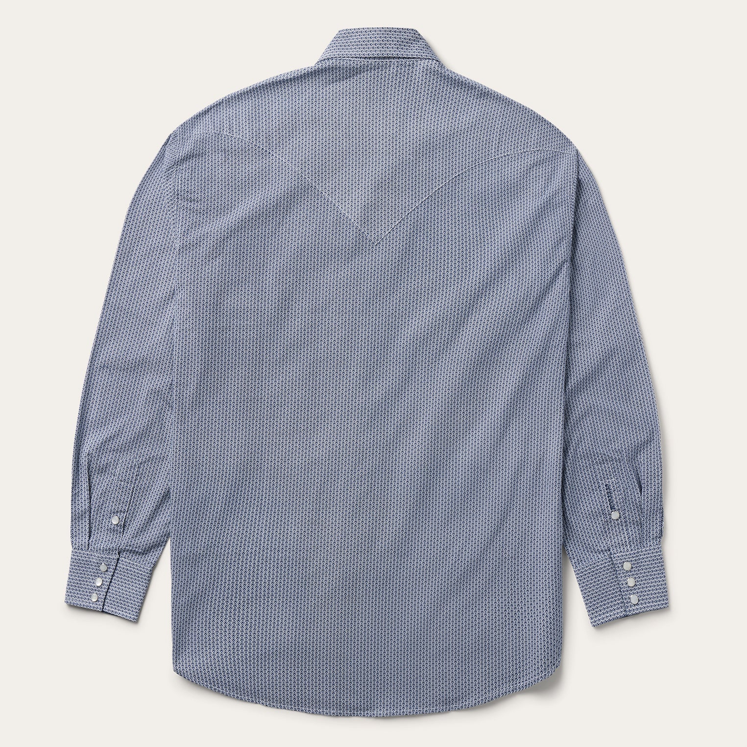 Blue Deco Geo Print Western Shirt Blue | Stetson