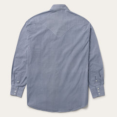 Blue Deco Geo Print Western Shirt Blue | Stetson