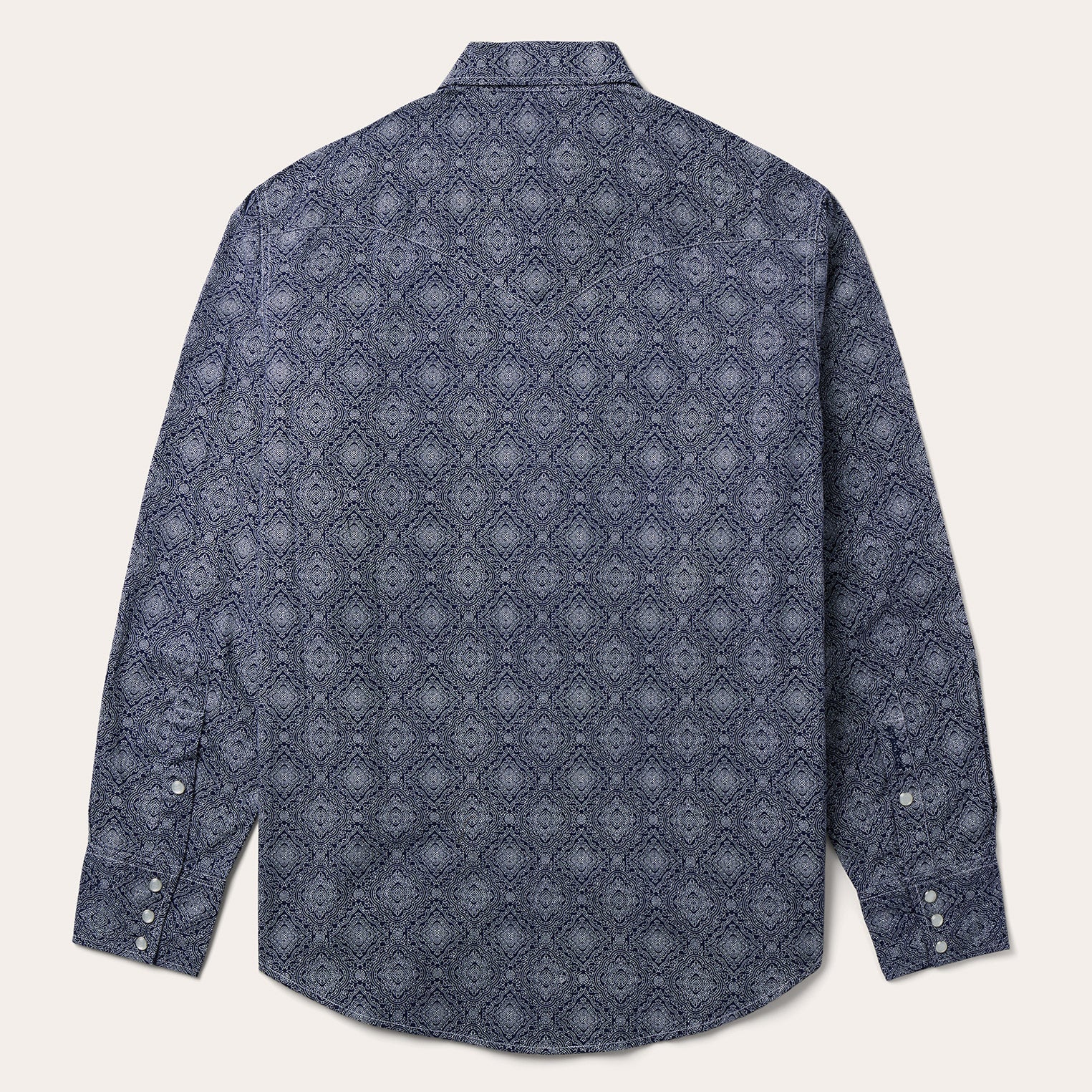 Blue Medallion Print Western Shirt Blue | Stetson
